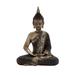 Juniper + Ivory 16 In. x 12 In. Bohemian Sculpture Brass Polystone Buddha - Juniper + Ivory 44247