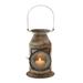 Juniper + Ivory 19 In. x 8 In. Rustic Candle Holder Lantern Grey Iron - Juniper + Ivory 20346