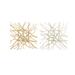Juniper + Ivory Set of 2 20 In. x 20 In. Contemporary Abstract Wall Decor Multi Colored Metal - Juniper + Ivory 56913
