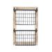 Juniper + Ivory 22 In. x 14 In. x 4 In. Farmhouse Magazine Rack Holder Black Metal - Juniper + Ivory 58647