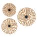 Juniper + Ivory Set of 3 28 In., 24 In., 20 In. Coastal Style Wall Decor Brown Dried Plant Material - Juniper + Ivory 84431