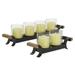 Juniper + Ivory Set of 2 12.75 In., 21.25 In. Candle Holder Black Metal - Juniper + Ivory 22419