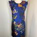 J. Crew Dresses | J Crew Blue Floral Abstract Print Silk Dress 00 | Color: Blue | Size: 00