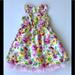 Disney Dresses | Disney D-Signed Floral Studded Dress Girls S 5/6 | Color: Pink/Yellow | Size: Sg