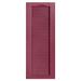 Alpha Shutters Cathedral Top Full-style Open Louver Shutters Pair Vinyl in Red/Pink/Indigo | 73 H x 9 W x 0.125 D in | Wayfair L209073330