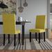 Lark Manor™ Arusyak Dining Chair Wood/Upholstered/Fabric in Black | 40 H x 18.5 W x 22 D in | Wayfair B25A32F5F98B4FD699182B5733804B0F