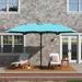 Sol 72 Outdoor™ Hopkinton Rectangular Market Umbrella in Blue/Navy | 105.5 H in | Wayfair DCCC236427914952B3F5407BE58C0472