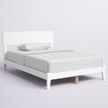 Amodio Solid Wood Panel Bed by Mack & Milo™ kids Wood in White | 37.25 H x 57.75 W x 77.25 D in | Wayfair A8E4D383A09D4939A76DA29D564BEC3B