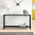 Zipcode Design™ Longmeadow Console Table Metal in Black | 30 H x 55 W x 10 D in | Wayfair B5DA065965AE4D3594675BD3E65479B9