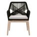 Woven Loom Outdoor Arm Chair (Set of 2) - Essentials For Living 6809KD.BLK/PUM/GT