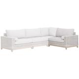 Woven Tropez Outdoor Modular Right Facing 1-Arm Sofa - Essentials For Living 6843-2S1R.WTA/PUM/GT