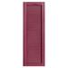 Alpha Shutters Cathedral Top Full-style Open Louver Shutters Pair Vinyl in Red/Pink/Indigo | 79 H x 16 W x 0.125 D in | Wayfair L216079330