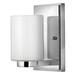 Hinkley Miley 1-Light Wall Sconce Glass/Metal/Fabric in Gray | 6.5 H x 4.5 W x 5.25 D in | Wayfair 5050CM