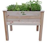 Leisure Season 36 X 22 Wooden Raised Garden Bed Wood in White | 31 H x 36 W x 22 D in | Wayfair RGBH3622