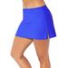 Plus Size Women's Side Slit Swim Skirt by Swimsuits For All in Electric Iris (Size 24)