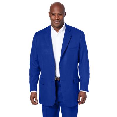 Men's Big & Tall KS Island™ Linen Blend Two-Button Suit Jacket by KS Island in Navy (Size 66)
