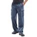 Men's Big & Tall Fleece Cargo Sweatpants by KingSize in Heather Slate Blue (Size 3XL)