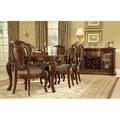 A.R.T. Old World Queen Anne Back Arm Chair Wood/Upholstered in Brown/Red | 43.86 H x 25.51 W x 25.51 D in | Wayfair 143203-2606K2