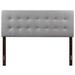 Glory Furniture Panel Headboard Faux Leather/Upholstered in Gray | 53 H x 77.5591 W x 1.9685 D in | Wayfair G0130-KHB