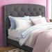 Canora Grey Riffat Wingback Headboard Upholstered/Wood & in Gray | 60 H x 85 W x 6 D in | Wayfair 7BA8294EAA0A4DED98408C1871A7227E