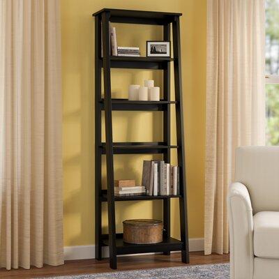 Alfano Standard Bookcase Wood In Brown, Gilliard Ladder Bookcase