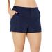 Plus Size Women's Cargo Swim Short by Swimsuits For All in Navy (Size 24)