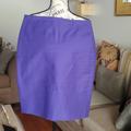 J. Crew Skirts | Cotton #2 Pencil Skirt (Gently Worn) | Color: Purple | Size: 0