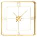 Juniper + Ivory 36 In. x 36 In. Glam Wall Clock Gold Metal - Juniper + Ivory 53618