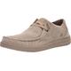 Skechers Herren Melson-Raymon Canvas-Slipper Mokassin, Taupe, 42 EU