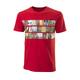 Wilson Herren Photo Ctn T-shirt Tennis Shirt, Rot (Wilson Red), M EU