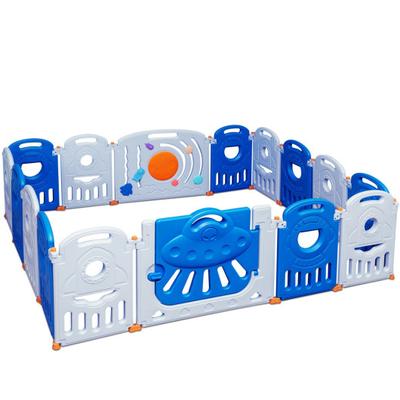 Costway 16-Panel Baby Playpen Safety Play Center w...