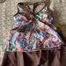 Athleta Swim | Athleta 2 Piece Tankini And Swim Skirt Size Small | Color: Brown | Size: S