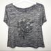 American Eagle Outfitters Tops | American Eagle Soft & Sexy T Black Gray Crop Top | Color: Black/Gray | Size: S