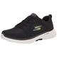 Skechers Damen GO Walk 6 Vibrant Energy Sneakers,Sports Shoes, Black Textile/Multi Trim, 38 EU