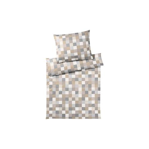 JOOP! Bettwäsche Mosaic Bettwäsche Mosaik Sand 135 x 200 cm + 80 x 80 cm