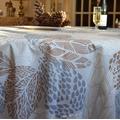 Nappe enduite beige ovale 160 x 240 cm