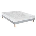 Ensemble Matelas Sommier Tradition Graphic et Pieds 90x190