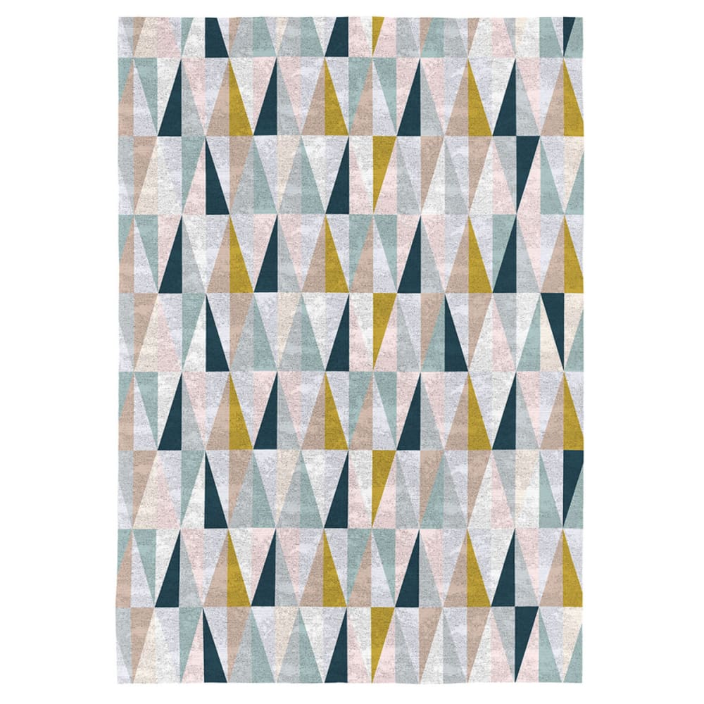 Tapis décoratif en coton en impression digital multicolore 160x230 cm