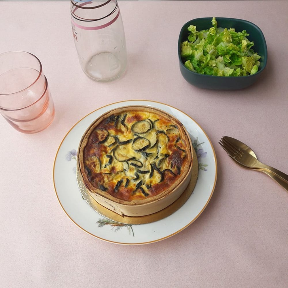 Nappe enduite rose ronde diam 160 cm