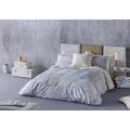 Housse de couette en coton bicolore 140x200