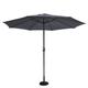 Parasol droit Ø 2,7 m gris