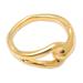 Locked Loop,'Hand Made Gold-Plated Cocktail Ring'