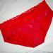 Victoria's Secret Intimates & Sleepwear | 3 For25 Lace Waist Hiphugger Panty Red Metallic Plaid | Color: Red | Size: Xl