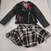 Disney Matching Sets | Disney Minnie Jacket And Skirt Set | Color: Black/White | Size: 3