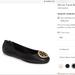 Tory Burch Shoes | Black Tory Burch Minnie Travel Ballet Flat 6.5 | Color: Black | Size: 6.5