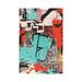 East Urban Home The Puzzle II by Irena Orlov - Wrapped Canvas Painting Print Canvas in Blue/Green/Red | 12 H x 8 W x 0.75 D in | Wayfair