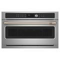 Café 30" Convection Electric Wall Oven w/ Built-in Microwave, Glass | 19.125 H x 29.875 W x 24.75 D in | Wayfair CWB713P2NS1_CXB30HKPNBZ