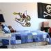 Stickalz Pirate Hook Skeleton Wall Decal, Pirate Hook Skeleton Wall Sticker, Pirate Hook Skeleton Wall Decor Vinyl in Black | 33 H x 33 W in | Wayfair