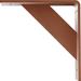 Ekena Millwork Traditional Bracket Metal | 8 H x 2 W x 19.9213 D in | Wayfair BKTM02X08X08TRHCO