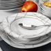 MALACASA Serena 48 Piece Dinnerware Set, Service for 12 Porcelain/Ceramic in White | Wayfair PAT-SERENA002-2
